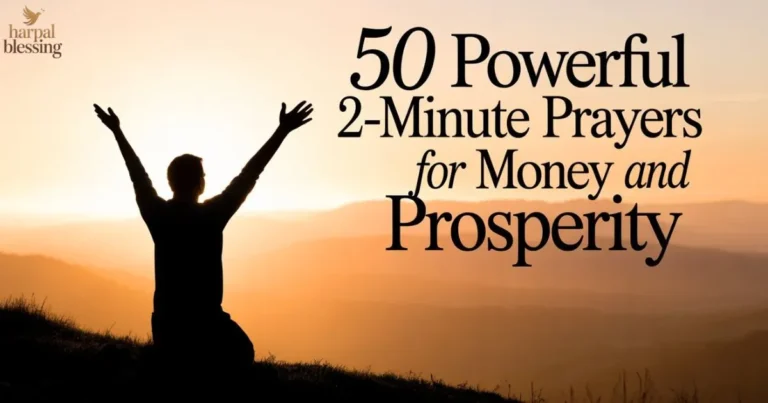 Person practicing 2-minute prayers for money and prosperity with faith and gratitude