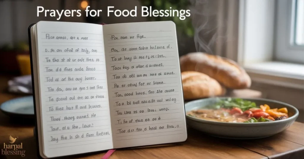 50 prayers for food blessings for every meal short Christian prayers gratitude and daily mealtime blessings