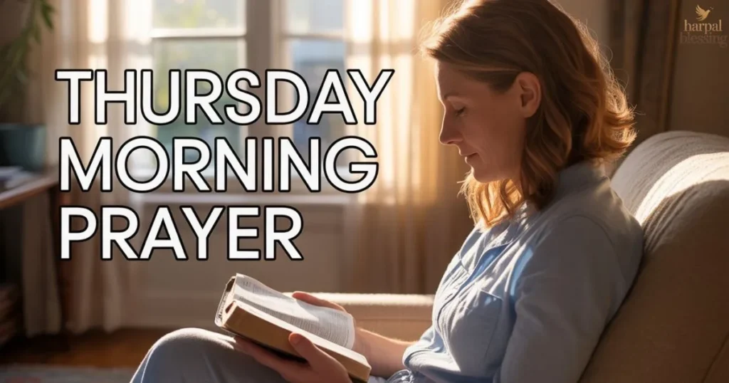 Thursday Morning Prayer explanation in Christianity with Bible reading, faith, and morning devotion practice