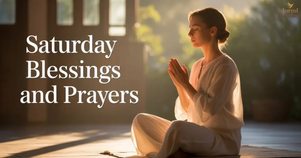 Saturday blessings and prayers bringing peace, spiritual calm, and joyful reflection