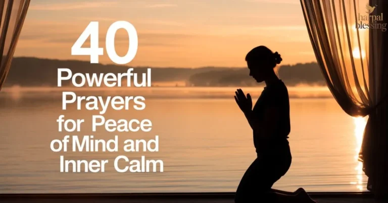 Prayers for peace of mind and inner calm with peaceful sunrise prayer moment showing faith and spiritual comfort in quiet morning light