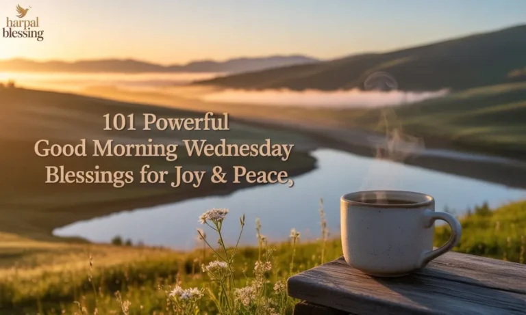 101 Powerful Good Morning Wednesday Blessings for Joy & Peace with uplifting messages, midweek motivation, and positive energy to start your day.