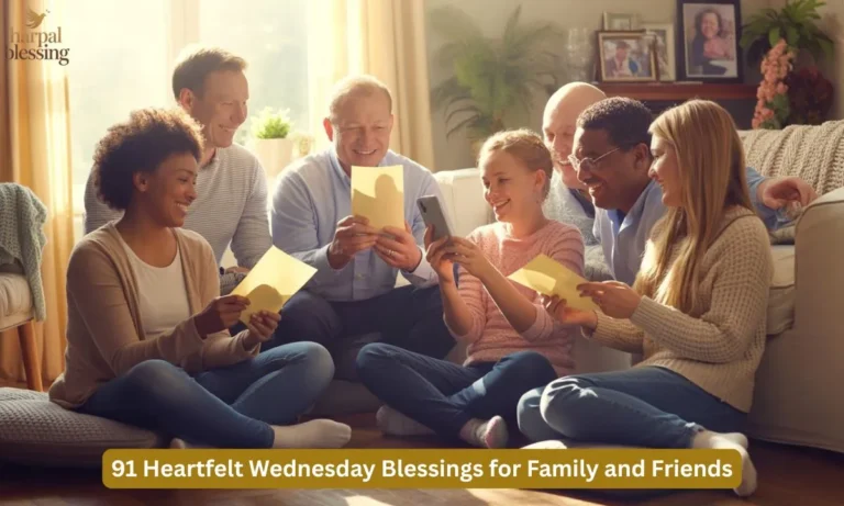 Family and friends sharing 91 heartfelt Wednesday blessings, spreading love, joy, and midweek positivity.