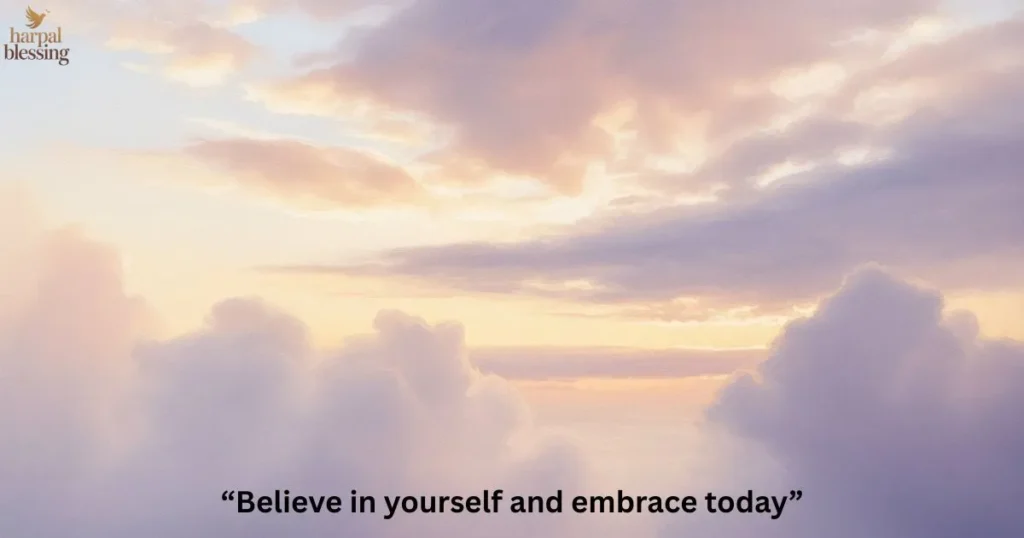 Believe in yourself Monday morning motivational blessing image