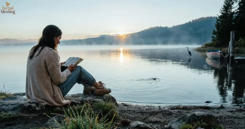 Wednesday Blessings Images with peaceful reflection, faith, prayer, calm morning, and spiritual renewal