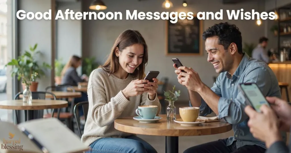Good Afternoon Messages and Wishes showing daily communication, afternoon greetings, emotional bonding, and positive digital messages