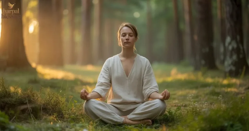 Monday morning blessing images with peaceful mindset, meditation, faith, calmness and spiritual balance
