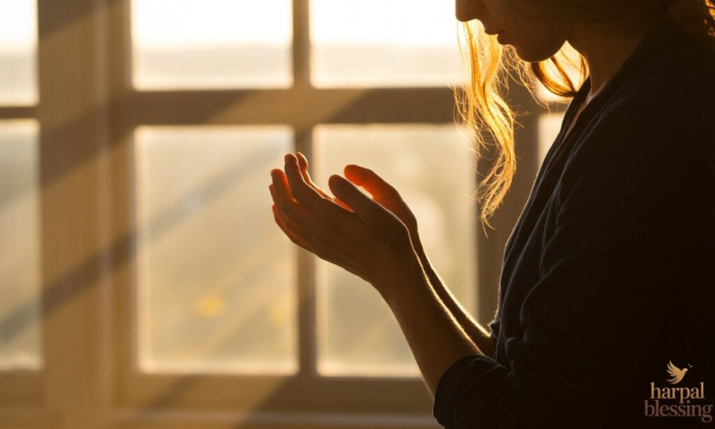 Hands clasped in prayer, symbolizing prayers for strength, guidance, and divine support in daily life.