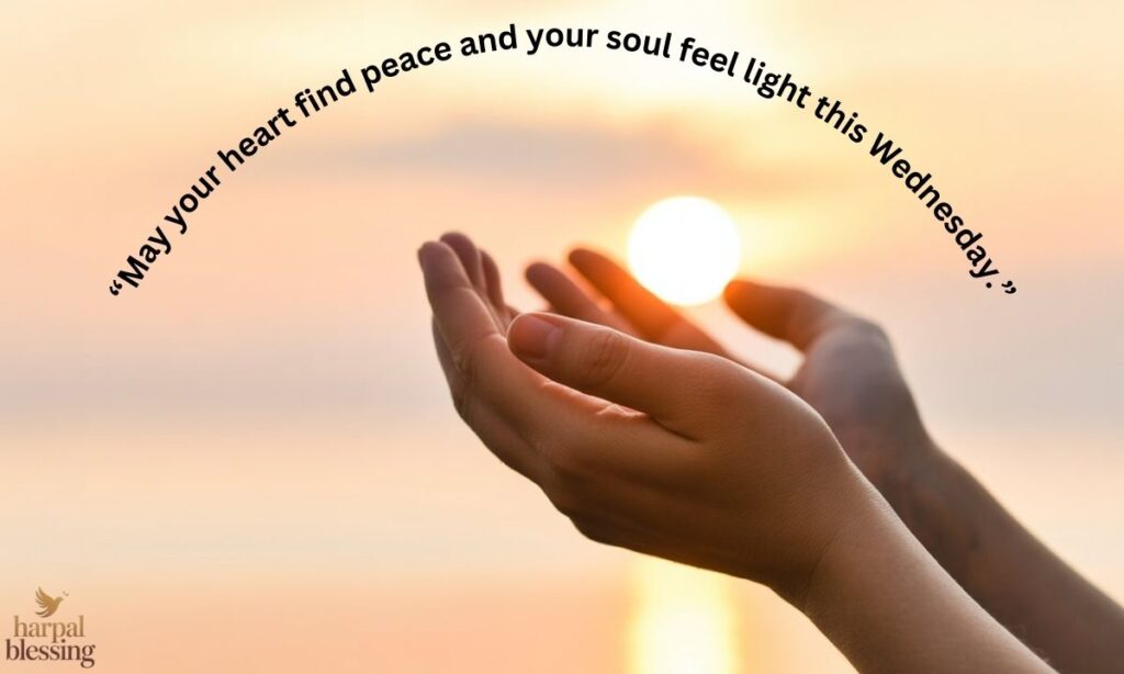 Short Wednesday prayer quote offering calm encouragement midweek