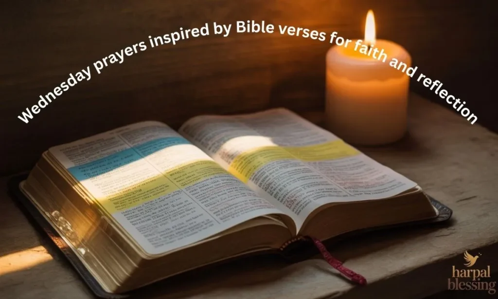 Wednesday prayers inspired by Bible verses for faith and reflection
