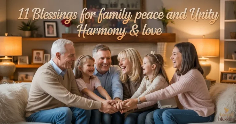 Family enjoying 11 blessings for family peace and unity with love, harmony, and emotional connection.