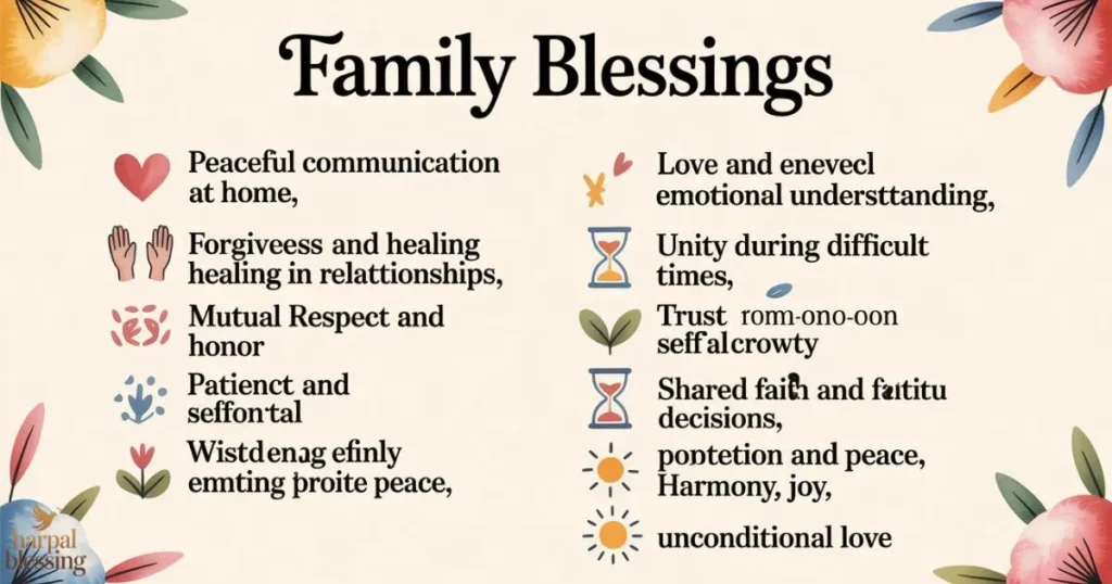 11 essential blessings for family peace and unity promoting harmony,
