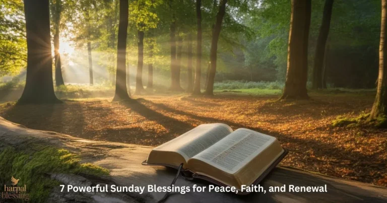 Sunday blessings for peace, faith, and renewal with reflective prayer time