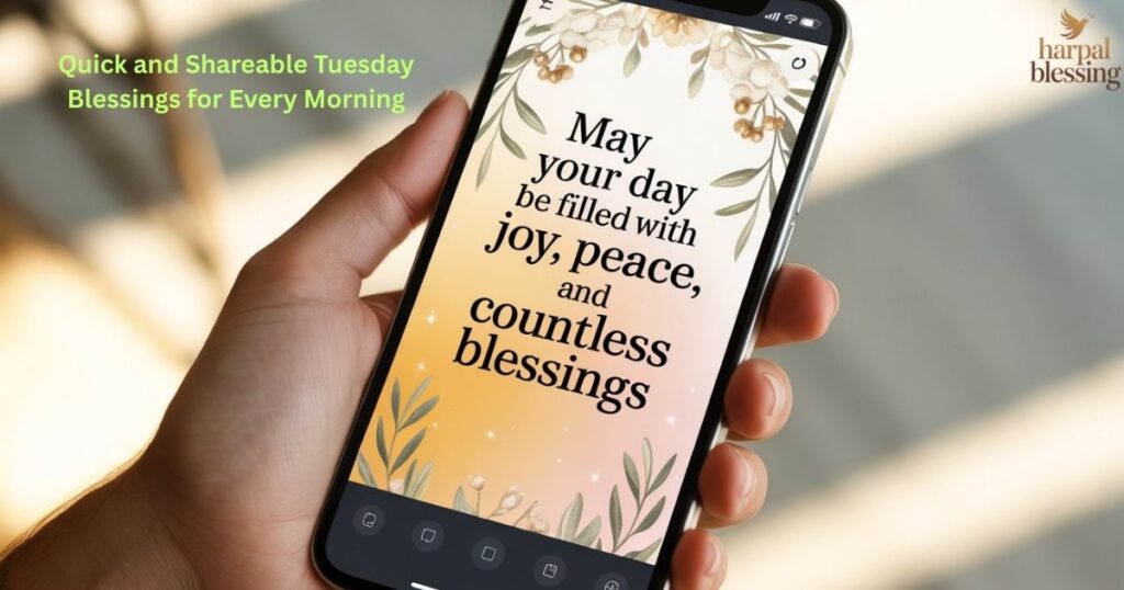 Quick Tuesday blessings to share with family and friends for peace and encouragement