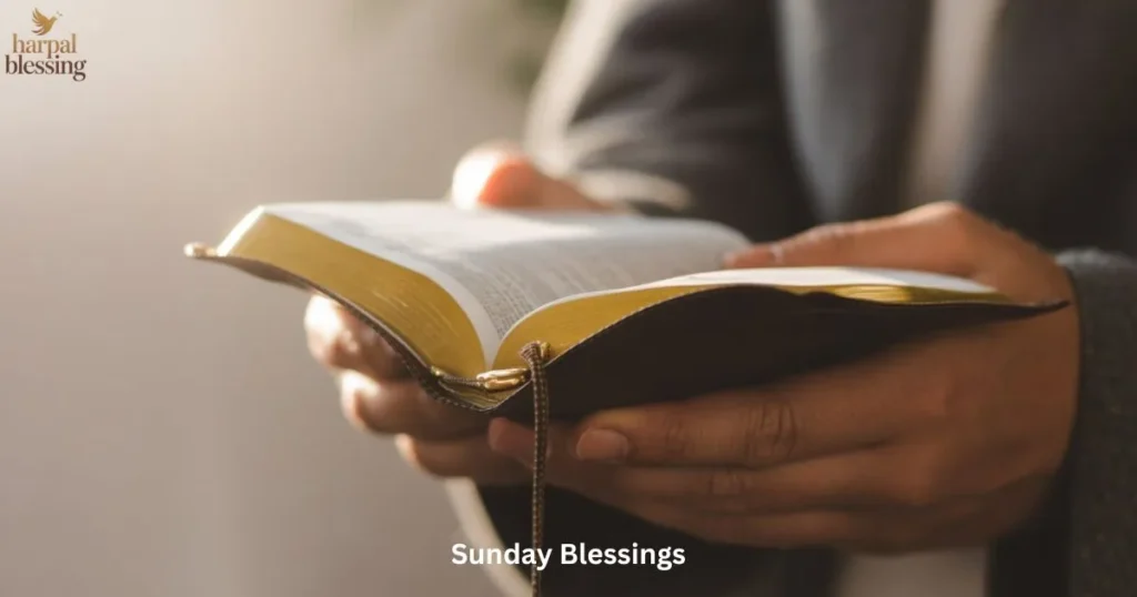 Sunday blessings concept showing faith, spiritual reflection, and gratitude