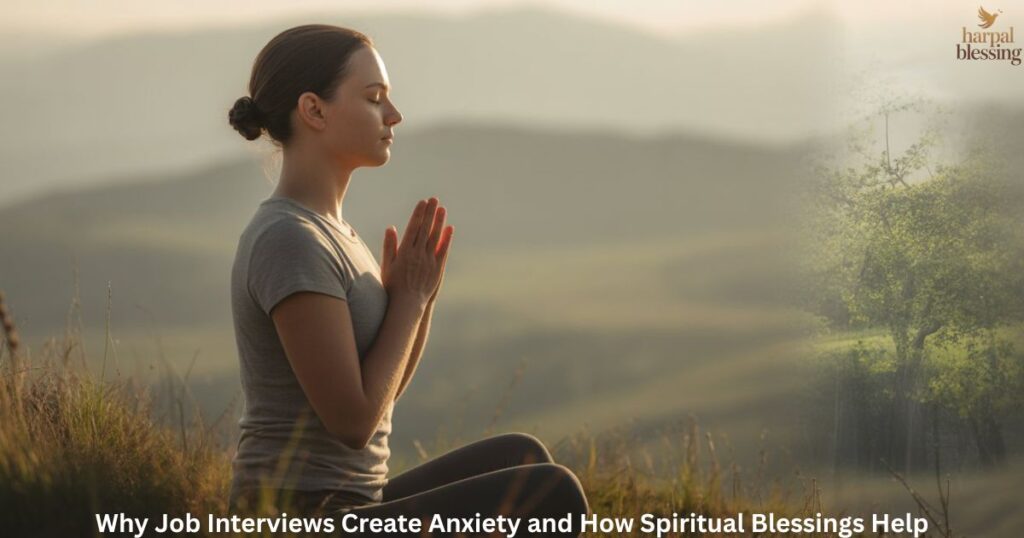 Spiritual blessings easing interview stress and anxiety, improving focus and calm