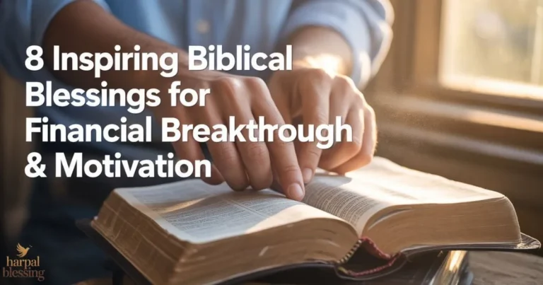 Inspiring biblical blessings for financial breakthrough and motivation, showing faith, hope, and spiritual guidance.
