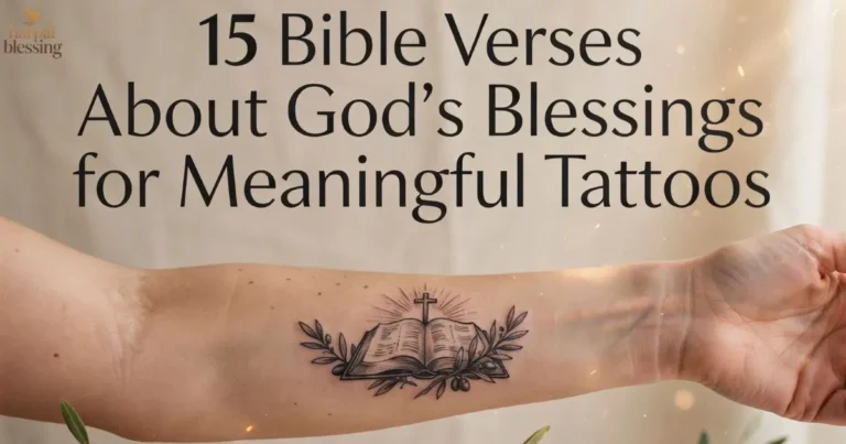 Bible Verses About God's Blessings for meaningful tattoos with Scripture, faith, and hope